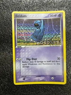 Beldum 2005 Pokemon EX Deoxys Reverse Holo #55/107 Stamped - Image 3