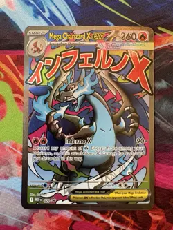 Pokemon - MEGA CHARIZARD X EX - BLACK STAR PROMO HOLO - MEP 023 - NM - Image 1