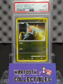 Pokemon Diamond & Pearl - Great Encounters Rotom Reverse Holo #7 PSA 9 - Image 1