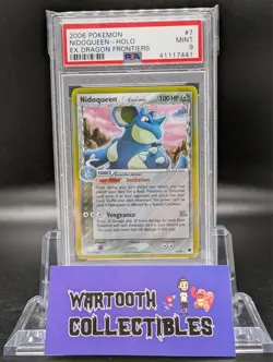 Pokemon Nidoqueen EX Dragon Frontiers Holo Rare #7 PSA 9 Mint - Image 1