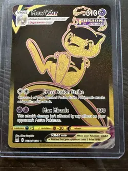 Pokemon TCG Mew Vmax Fusion Strike Gold TG30/TG30 Rare Pack Fresh - Image 1