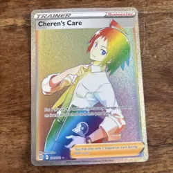 Pokemon TCG Cherens Care Brilliant Stars 177/172 Holo Secret Rare NM. - Image 1