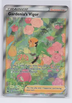 Gardenia's Vigor Gg61/Gg70 Crown Zenith: Galarian Gallery Holo Pokemon TCG NM - Image 1