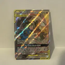 Pokemon Reshiram & Zekrom GX TAG TEAM Ultra Rare Full Art Holo Cosmic Eclipse 2… - Image 1