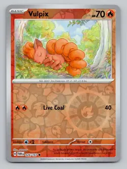 Reverse Holo Vulpix 026/167 Common Twilight Masquerade Pokemon - Image 1