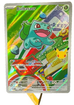 Pokemon Bulbasaur MEP 037 Mega Evolution Black Star Promo Illustration Rare NM/M - Image 4