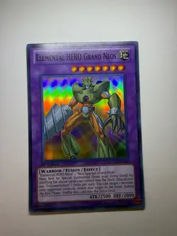 Yugioh - Elemental Hero Grand Neos - Super - 1st - LCGX-EN060 - NM - Image 1