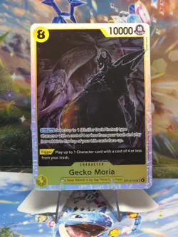 One Piece TCG Gecko Moria - OP14-104 SR The Azure Sea's Seven Foil NM - Image 1