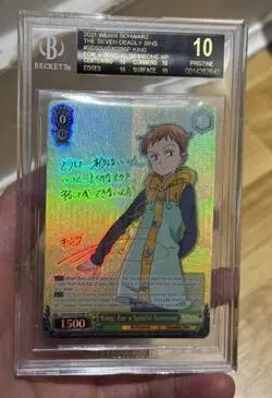 King Sds Sx03-029 Sp Bgs 10 Black Label Weiss Schwarz Seven Deadly Sins booster - Image 1