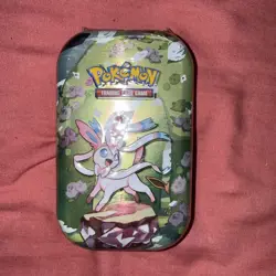 Pokemon TCG Scarlet & Violet Prismatic Evolutions Mini Tin Sealed Sylveon New - Image 1