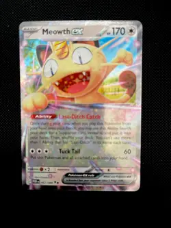 Pokemon TCG Meowth EX Full Art Holo Card 062/088 170 HP Basic Cat Pokemon - Image 1