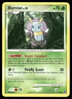 Pokemon Cards Illumise 71/106 Great Encounters Common LP - Image 1