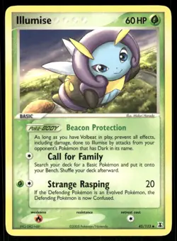 Pokemon Cards Illumise 45/113 Delta Species Uncommon NM - Image 1
