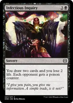 Infectious Inquiry -Foil Near Mint MTG Phyrexia: All Will Be One - Image 1