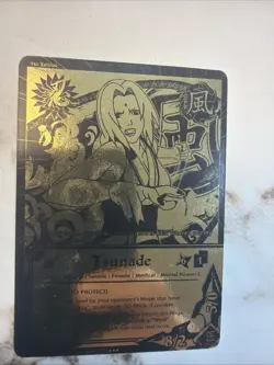 Naruto CCG Tsunade Gold Foil 1st Edition Rare Card – Near Mint / Excellent - Image 1