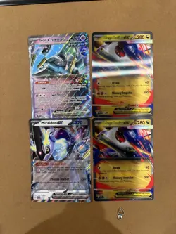 4 Jumbo mega latias iron crown miriadion ex Pokemon Cards Oversized Lot - Image 1