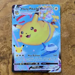 Pokemon Flying Pikachu VMAX Celebrations Ultra Rare Full Art Holo Card 007/025 - Image 1