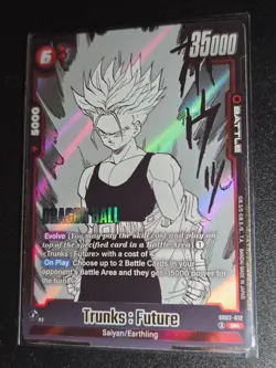 Trunks : Future SB02-012 SR Manga Art - Dragon Ball Card Game FUSION WORLD - Image 1