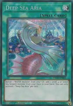 1x Deep Sea Aria - ETCO-EN061 - Secret Rare - 1st Edition NM YuGiOh! Eternity C - Image 1