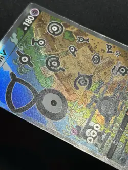 Pokemon TCG Unown V 177/195 Alternate Art Silver Tempest Card LP/NM Full Art Hol - Image 5