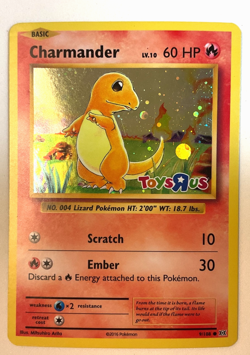 Pokemon Charmander Toys R Us Promo Holo Basic Card English 60 HP 91/108 - Image 1