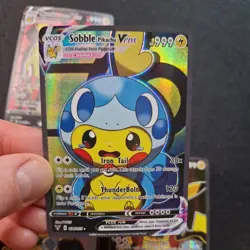 Pikachu Cosplay-Style Holo Art Card - Set of 4 - Image 4