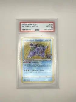 2022 Pokemon Go Radiant Blastoise #018 GEM MT PSA 10 - Image 1