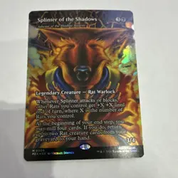 Splinter of the Shadows Borderless 0006 MTG Teenage Mutant Ninja Turtles Foil - Image 4