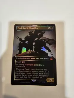 Dark Leo & Shredder (Borderless) Teenage Mutant Ninja Turtles Foil - Image 1