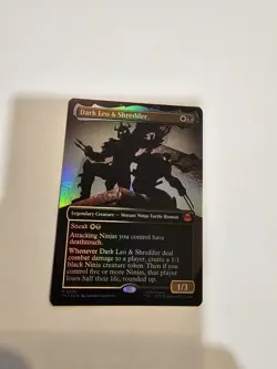 Dark Leo & Shredder (Borderless) Teenage Mutant Ninja Turtles Foil - Image 2