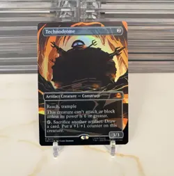 Technodrome (Borderless) #222 (Foil) (NM) TMT Magic MTG - Image 1