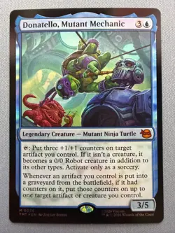 Donatello, Mutant Mechanic *Foil* - Teenage Mutant Ninja Turtles MTG TMNT #36 NM - Image 1