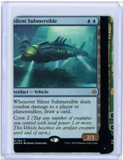 Silent Submersible Rare Foil War of the Spark NFC Miscut MTG - Image 1