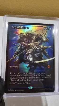 Turtles in Time - TMNT X MTG Mythic Rare Showcase FOIL 0284 - Image 1