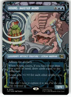 Krang, Master Mind (Showcase) 0230 TMNT Magic: The Gathering Foil NM - Image 1