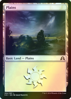 MTG Plains (284) Foil ** Shadows over Innistrad ** English (NM) - Image 1