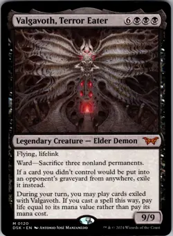 Valgavoth, Terror Eater Duskmourn: House of Horror- Regular NM MTG Legendary - Image 1