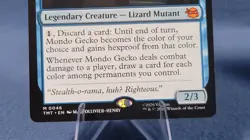 Mondo Gecko - Teenage Mutant Ninja Turtles - MtG - NM 🔮 - Image 3