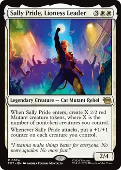 Sally Pride, Lioness Leader [TMT - 24] - NM [Foil] TCG MTG - Image 1