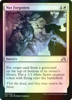 MTG Not Forgotten Foil ** Shadows over Innistrad ** English (NM) - Image 1