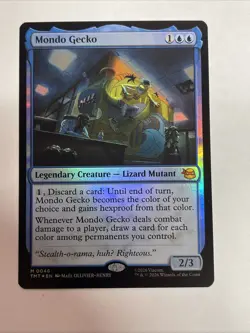 MTG Mondo Gecko - Foil Teenage Mutant Ninja Turtles #46 Mythic - Image 1