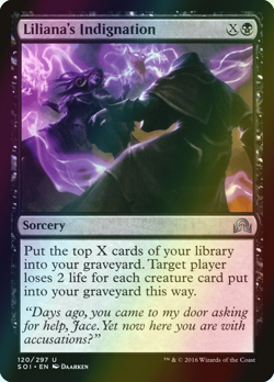 MTG Liliana's Indignation Foil ** Shadows over Innistrad ** English (NM) - Image 1