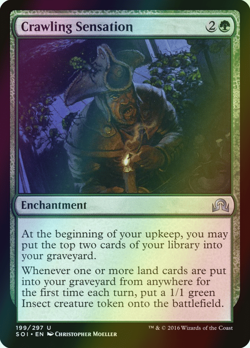 MTG Crawling Sensation Foil ** Shadows over Innistrad ** English (NM) - Image 1
