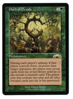 Oath of Druids -- MTG (NM Quality) - Exodus - See pics/scans! - Image 1
