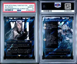 2025 MTG Final Fantasy Jill, Shiva's Dominant Borderless Surge Foil #0523 PSA 10 - Image 3
