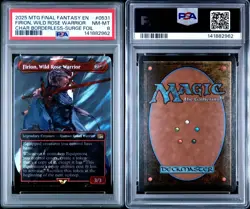 4877 Firion Wild Rose Warrior 2025 MTG Final Fantasy #0531 Surge Foil PSA 8 - Image 3