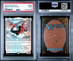 2025 MTG MARVEL'S SPIDER-MAN ETERNAL FOIL #0004 SPIDER-MAN, PETER PARKER PSA 9 - Image 3