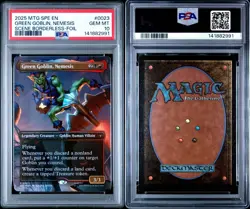 PSA 10 GREEN GOBLIN, NEMESIS SCENE BORDERLESS 2025 MTG MARVEL'S SPIDER-MAN EN - Image 3