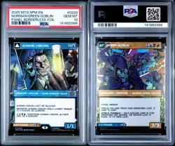 2025 MTG Norman Osborn/Green Goblin BORDERLESS FOIL Panel Spider-Man PSA 10 - Image 3