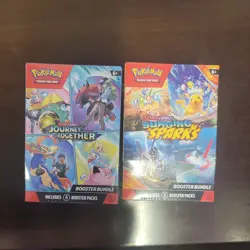 Pokemon TCG - Surging Sparks + Journey Booster Bundle Together Booster Bundle - Image 1